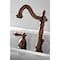 Kingston Brass KB197ALAC 8" Widespread Bathroom Faucet, Antique Copper KB197ALAC - alternate 4